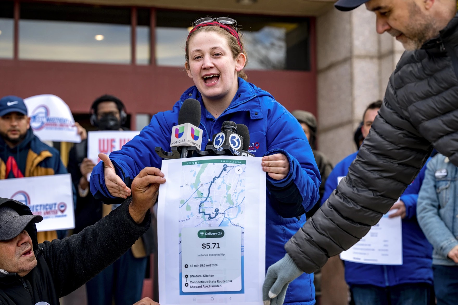 CT rideshare drivers call for better pay, fewer restrictions at rally
